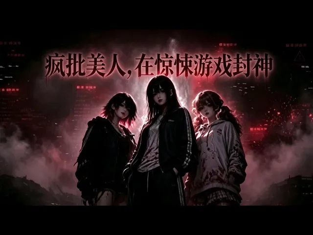 AI漫劇 瘋批美人在驚悚遊戲封神 全網賭她活不過驚悚遊戲首夜