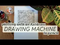 Drawing machine Plotting with Axidraw in pencil