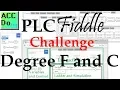 PLC Fiddle Degree F and C Challenge Solution - Math