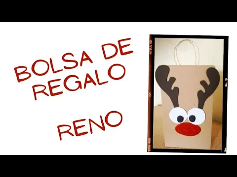 Download MP3 ¿COMO HACER BOLSA DE REGALO NAVIDEÑA? RENO