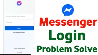 Facebook Messenger login problem how to fix Messenger login error fix login problem in Messenger