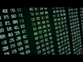 Hexadecimal Green Code Running Stock Motion Graphics