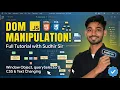 JavaScript DOM Manipulation Event Handling Tutorial getElementById Explained Sudhir Sir