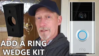 how to install a ring video doorbell wedge kit on new or existing ring doorbell