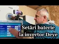 Lagu Discutie si setari baterie pentru invertor Deye (comunicare CAN si setare manuala tensiuni)