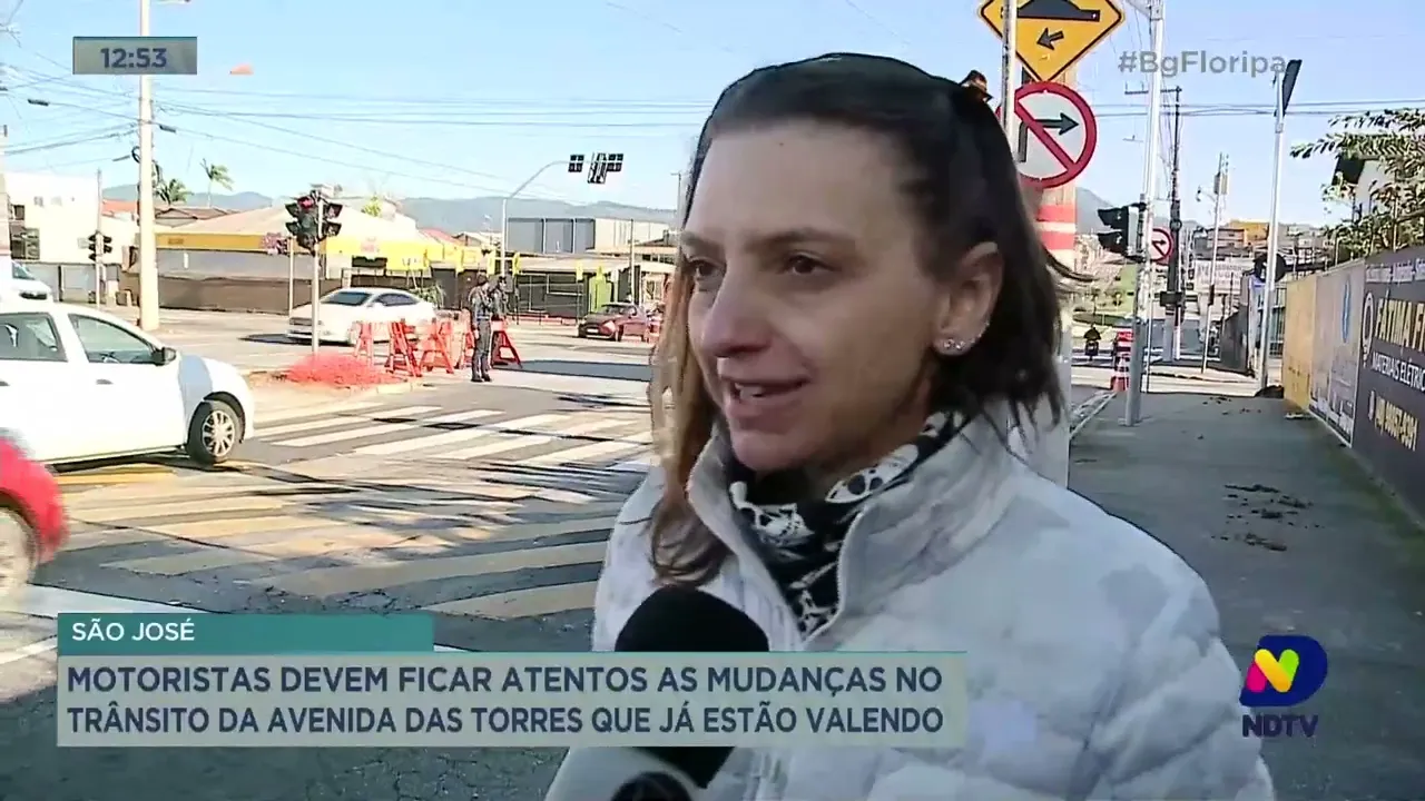 Mudanças no trânsito da Avenida das Torres, em São José, já estão valendo