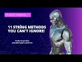 Python String Methods Made Easy capitalize find format f-strings More