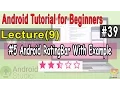 Android Tutorial for Beginners RatingBar with Example