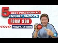5 Best Practices to Ensure Smooth IRS Form 990 Preparation