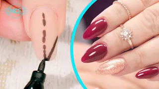 Reshaping Coffin to Almond Nails - Detailed Hand Filing Tutorial
