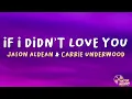 Jason Aldean & Carrie Underwood - If I Didn't Love You (lyrics)