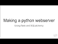 Python Flask Tutorial Part 2 Serving HTML with Flask