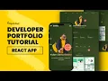 React JS Tutorial with Tailwind CSS - Personal Portfolio Website Download Full Source Code