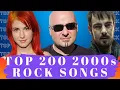 Lagu Top 200 Most Listened 2000s Rock Songs(101 - 200). Best 2000s Rock Music.
