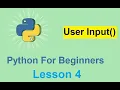 Python Tutorial for Beginners - User input in Python