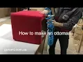 How to make an upholstered ottoman diy tutorial