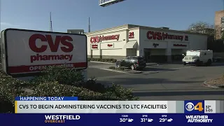 CVS distributes Pfizer vaccine to long-term care facilities