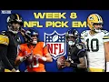 NFL Pick Em Week 8 Predictions
