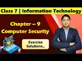 Class 7 Chapter 9 Exercise Solutions Information Technology Vidya Bharti Computer Books