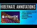 Simple Hibernate program by using Annotations