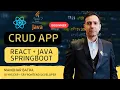 CRUD app React JS Java Spring boot Live Project with Code ManoharBatra