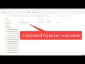 Clipboard hijacker malware