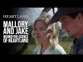 Mallory and Jake Behind the scenes of Heartland