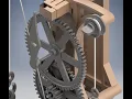 Da Vinci Clock Working Rendered Using AutoCad Inventor