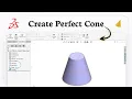 How to make a cone in SolidWorks Revolve Feature