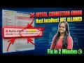 phpMyAdmin Error Host localhost is not allowed to connect Fix MySQL Error in 2 Minutes