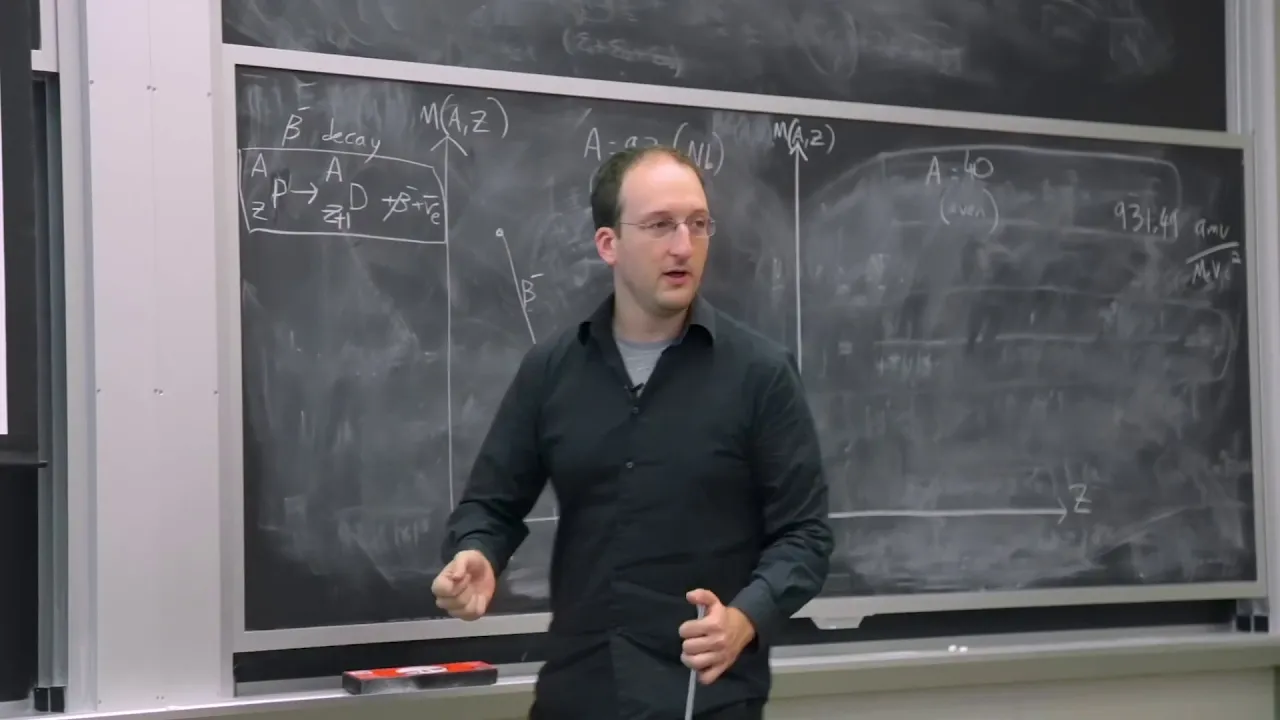 5. Mass Parabolas Continued, Stability, and Half Life