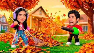 COMPREI UMA CASA! MAS ELA TA CHEIA DE FOLHAS NO ROBLOX