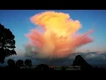 Thunderhead cloud explosion at sunrise