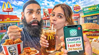 Letting ChatGPT Decide My Food For 24 Hours 😱