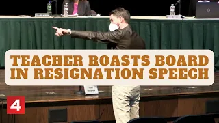 Grosse Pointe teacher roasts board of education in intense resignation speech