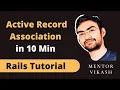 Active Record Association in 10 Min - Rudy on Rails Tutorial Hindi