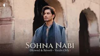 Sohna Nabi PBUH | Ali Zafar | Slowed & Reverb - Vocals Only | Lyrical Video