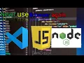 How to Install Node Js Never run JavaScript again on a Browser