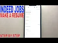 How To Make A Resume In Indeed Jobs