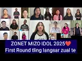 Download Lagu MIZO IDOL 2025 ❤️ FIRST ROUND tling langsar zual te 🤩🥰 ( REACTION )..