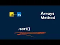 Sort Array Method JavaScript Typescript Tutorial