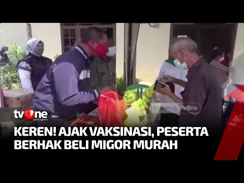 Cara Unik Pemerintah Tangerang Mengajak Warga Vaksin dengan Minyak Goreng Murah