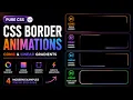 CSS Border Animation 4 Modern Conic Linear Gradient Effects