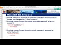 Penjelasan Array Pemrograman Web 2 Pertemuan 1