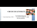 PSM 062 Crude death rate