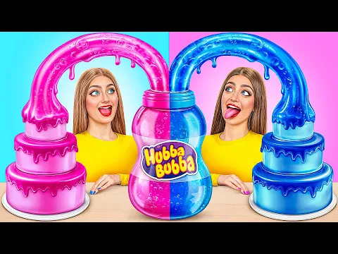 Download MP3 Pink VS Blue Cake Decorating Challenge | Edible Battle by Multi DO Challenge