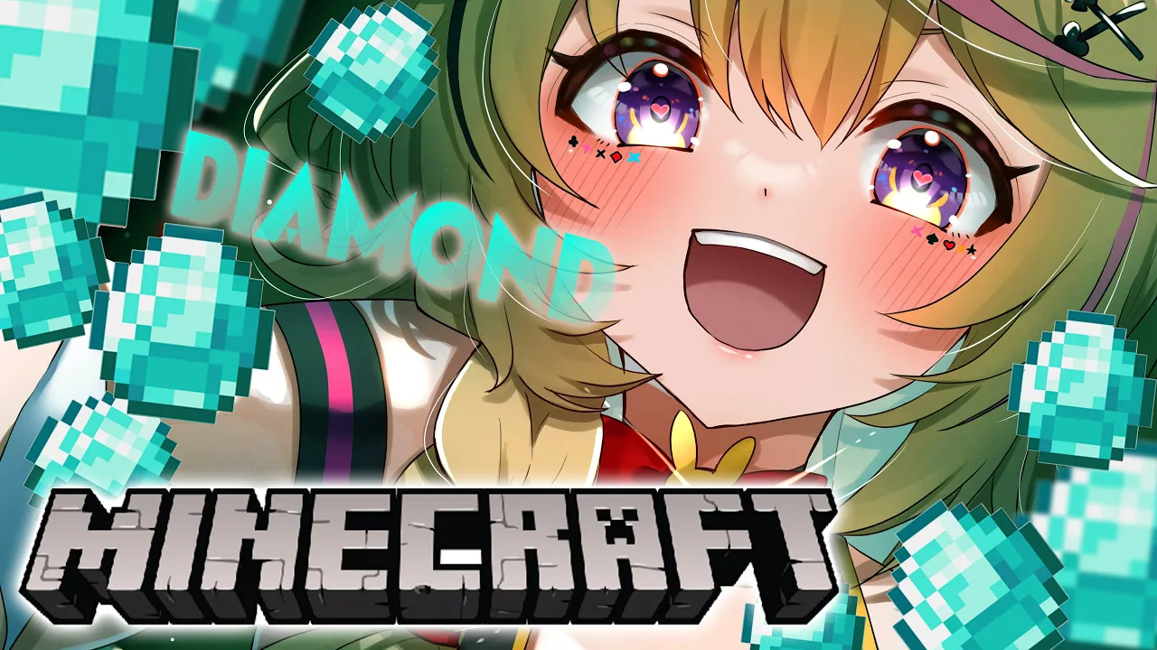 【Minecraft】ダイヤ💎が乱れる日はダイヤ💎を掘る【尾丸ポルカ/ホロライブ】