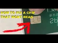 How to fix your credit card chip that won t read