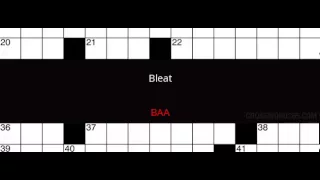Bleat Crossword Clue Solution