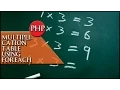PHP Multiplication table using foreach